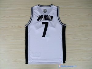 Maillot NBA Pas Cher Brooklyn Nets Earvin Johnson 7 Blanc