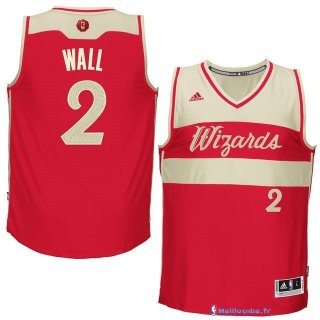 Maillot NBA Pas Cher Noël Washington Wizards Wall 2 Rouge