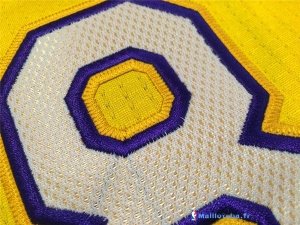 Maillot NBA Pas Cher Los Angeles Lakers Kobe Bryant 8 Jaune Pourpre