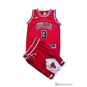 Maillot NBA Pas Cher Chicago Bulls Junior Dwyane Wade 3 Rouge