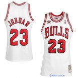 Maillot NBA Pas Cher Chicago Bulls Michael Jordan 23 1997/1998 Blanc