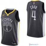 Maillot NBA Pas Cher Golden State Warriors Quinn Cook 4 Noir Statement 2017/18