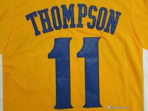 Maillot NBA Pas Cher Golden State Warriors Klay Thompson 11 Jaune MC