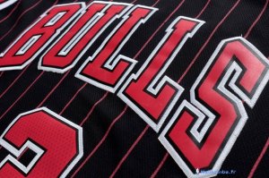 Maillot NBA Pas Cher Chicago Bulls Dwyane Wade 3 Noir Bande