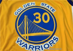 Maillot NBA Pas Cher Golden State Warriors Stephen Curry 30 Jaune