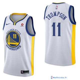 Maillot NBA Pas Cher Golden State Warriors Klay Thompson 11 Blanc 2017/18