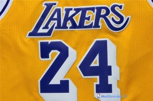 Maillot NBA Pas Cher Los Angeles Lakers Kobe Bryant 24 Retro Jaune