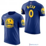 Maillot Manche Courte Golden State Warriors Patrick McCaw 0 Bleu 2017/18