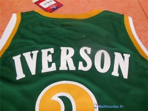 Maillot NCAA Pas Cher Bethel Park Allen Iverson 3 Retro Vert