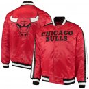 Chicago Bulls Starter Red The Offensive Varsity Satin Full-Snap Jacket