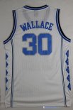 Maillot NCAA Pas Cher North Carolina Rasheed Wallace 30 Blanc