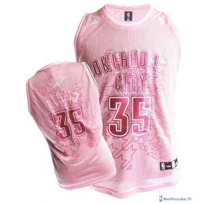 Maillot NBA Pas Cher Oklahoma City Thunder Femme Kevin Durant 35 Rose