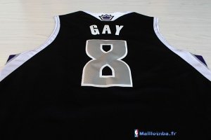 Maillot NBA Pas Cher Sacramento Kings Rudy Gay 8 Noir