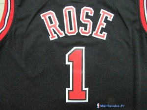 Maillot NBA Pas Cher Chicago Bulls Junior Derrick Rose 1 Noir