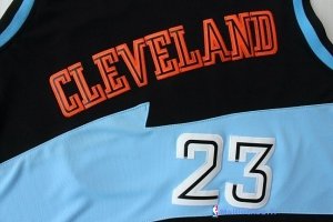 Maillot NBA Pas Cher Cleveland Cavaliers LeBron James 23 Retro Dentelle Noir