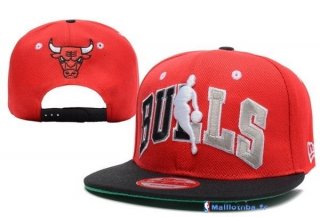 Bonnet NBA Chicago Bulls 2016 Rouge Noir 2