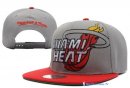 Bonnet NBA Miami Heat 2016 Gris Rouge 3