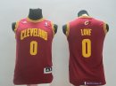 Maillot NBA Pas Cher Cleveland Cavaliers Junior Kevin Love 0 Rouge