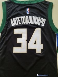 Maillot NBA Pas Cher Milwaukee Bucks Junior Giannis Antetokounmpo 34 Noir Statement 2017/18