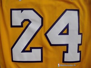 Maillot NBA Pas Cher Los Angeles Lakers Kobe Bryant 24 Jaune