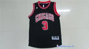 Maillot NBA Pas Cher Chicago Bulls Dwyane Wade 3 2016 Noir