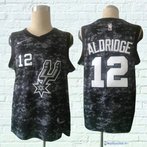 Maillot NBA Pas Cher San Antonio Spurs LaMarcus Aldridge 12 Nike Camouflage Ville 2017/18