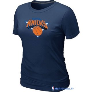 T-Shirt NBA Pas Cher Femme New York Knicks Tinta Bleu