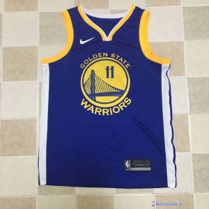 Maillot NBA Pas Cher Golden State Warriors Klay Thompson 11 Bleu Icon 2017/18