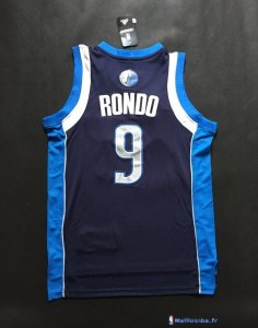 Maillot NBA Pas Cher Dallas Mavericks Rajon Rondo 9 Bleu Profond