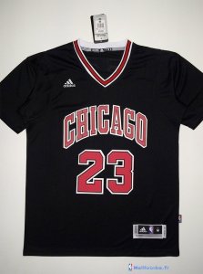 Maillot NBA Pas Cher Chicago Bulls Michael Jordan 23 Noir MC