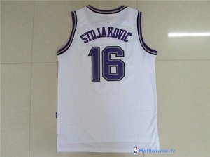 Maillot NBA Pas Cher Sacramento Kings Peja Stojakovic 16 Retro Blanc