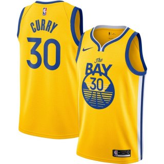 Golden State Warriors Stephen Curry Nike Gold Finished Swingman Jersey - Statement Edition
