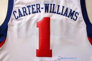 Maillot NBA Pas Cher Philadelphia Sixers Michael Carter Williams 1 Blanc