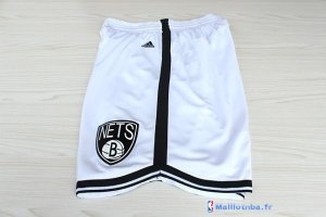 Pantalon NBA Pas Cher Brooklyn Nets Blanc