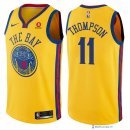 Maillot NBA Pas Cher Golden State Warriors Klay Thompson 11 Jaune Ville 2017/18