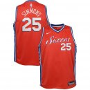 Philadelphia 76ers Ben Simmons Nike Red Swingman Jersey