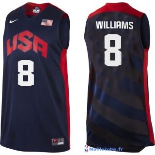 Maillot NBA Pas Cher USA 2012 Williams 8 Noir