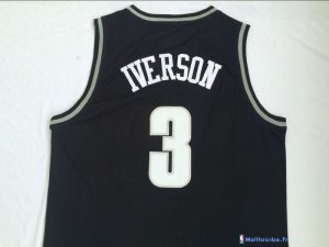 Maillot NCAA Pas Cher Fresno State Allen Iverson 3 Noir