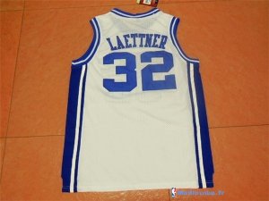 Maillot NCAA Pas Cher Duke Christian Laettner 32 Blanc