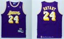 Maillot NBA Pas Cher Los Angeles Lakers Kobe Bryant 24 Retro Pourpre