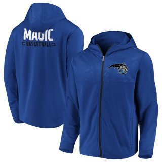 Orlando Magic Fanatics Branded Blue Iconic Defender Mission Performance Primary Logo Full-Zip Hoodie