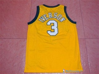 Maillot NCAA Pas Cher Bethel Park Allen Iverson 3 Jaune