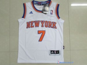 Maillot NBA Pas Cher New York Knicks Junior Carmelo Anthony 7 Blanc