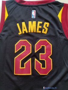 Maillot NBA Pas Cher Cleveland Cavaliers Junior LeBron James 23 Noir 2017/18