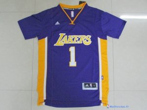 Maillot NBA Pas Cher Los Angeles Lakers D'Angelo Russell 1 Pourpre MC