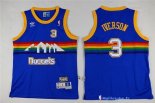 Maillot NBA Pas Cher Denver Nuggets Junior Allen Iverson 3 Bleu