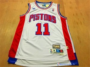 Maillot NBA Pas Cher Detroit Pistons Isiah Thomas 11 Blanc