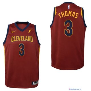 Maillot NBA Pas Cher Cleveland Cavaliers Junior Isaiah Thomas 3 Rouge 2017/18