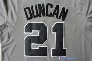 Maillot NBA Pas Cher Noël San Antonio Spurs Duncan 21 Gris