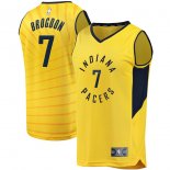 Indiana Pacers Malcolm Brogdon Fanatics Branded Gold Fast Break Replica Jersey - Statement Edition